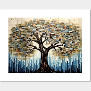 Tree Landscape Art Decor Paint Mosaic Posters and Art